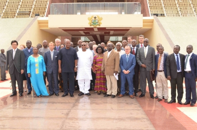 Group photo at Flagstaff House